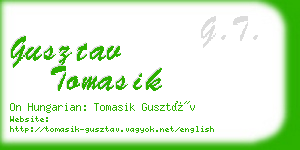 gusztav tomasik business card